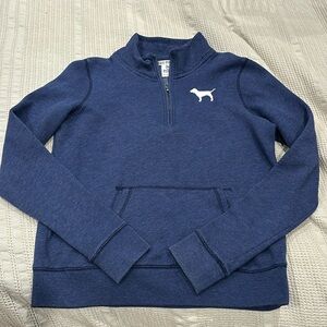Victoria Secret PINK 2012 blue quarter zip size Small
